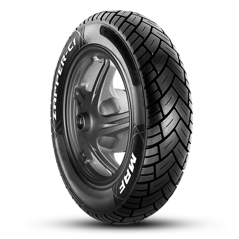 MRF 90/100-10 53J ZAPPER C1 TL | High quality 2 wheeler tyres